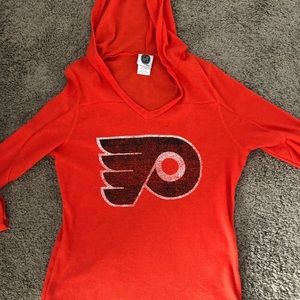 NHL Philadelphia Flyers lightweight hooded shirt